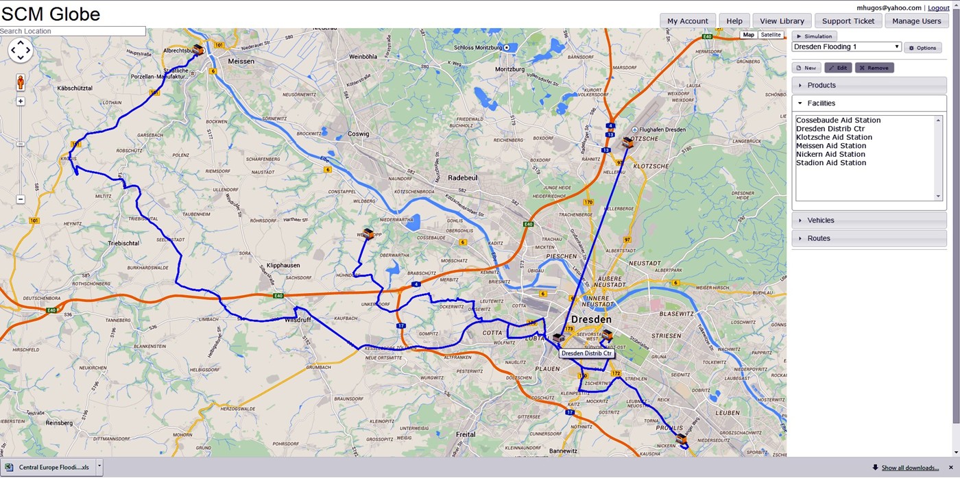 Disaster Response Supply Chains – Flooding Scenario