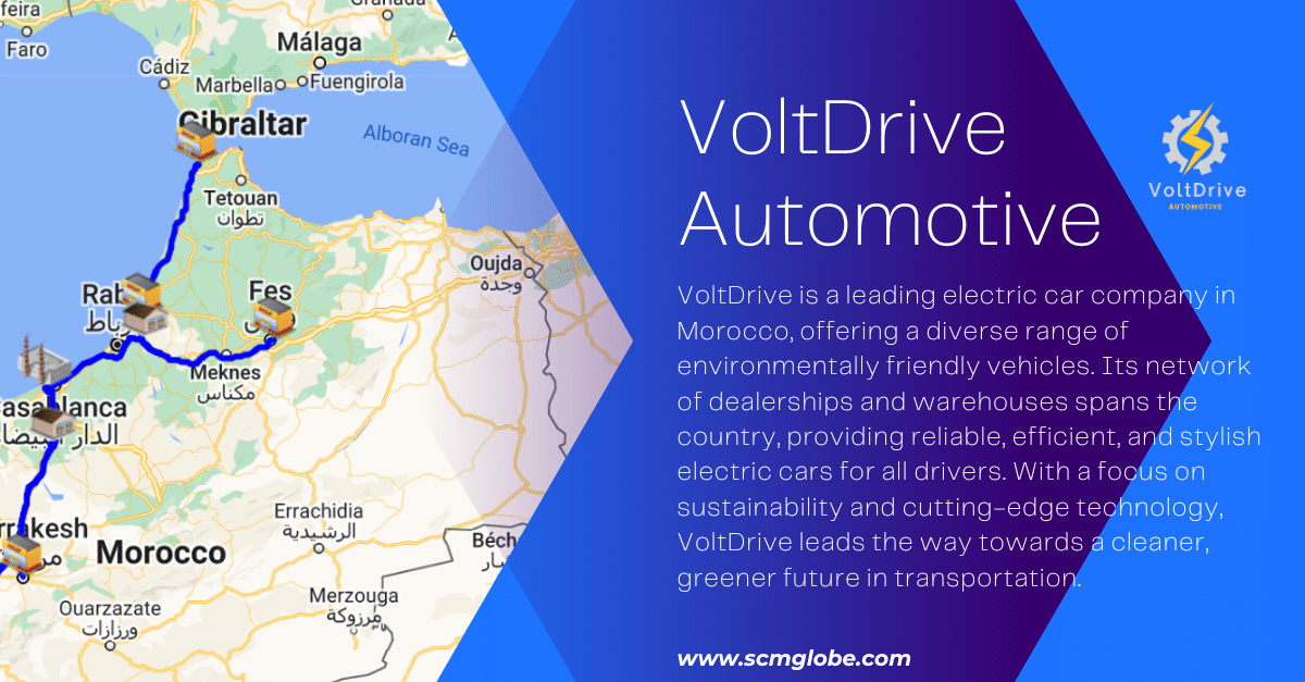 Map and introduction to the VoltDrive Automotive supply chain